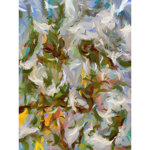 Abstract IV Black Modern Wood Framed Art Print by Medeiros, Celito