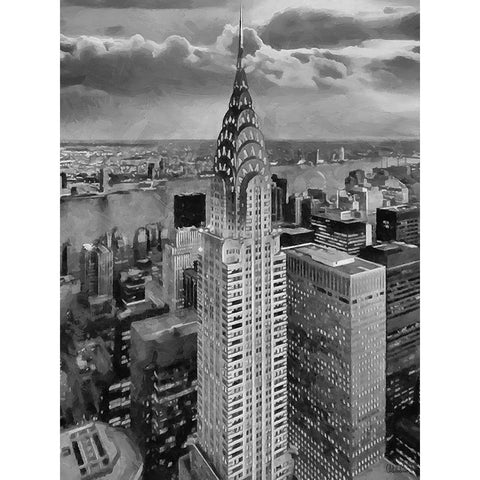 My lovely New York X White Modern Wood Framed Art Print by Medeiros, Celito