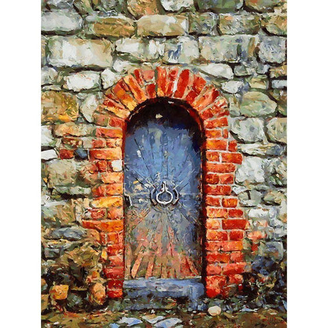 Door Collection VIII Black Modern Wood Framed Art Print by Medeiros, Celito