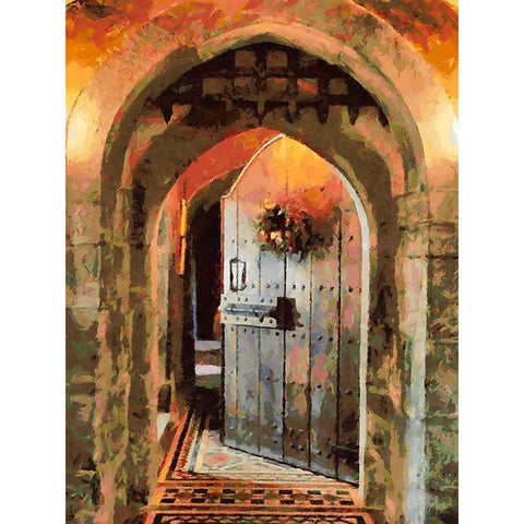 Door Collection XV Black Modern Wood Framed Art Print by Medeiros, Celito