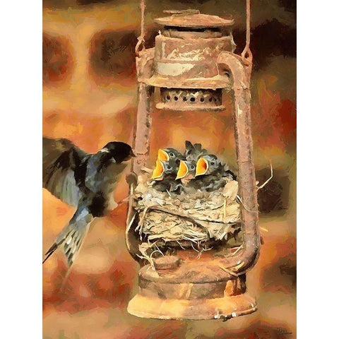 We are Hungry Black Modern Wood Framed Art Print with Double Matting by Medeiros, Celito