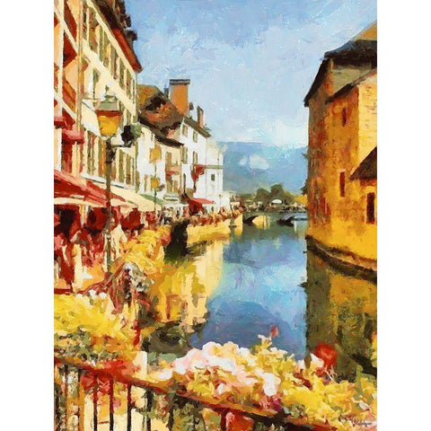 Summer Mood Black Modern Wood Framed Art Print by Medeiros, Celito