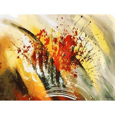 Mood of Abstraction III White Modern Wood Framed Art Print by Medeiros, Celito