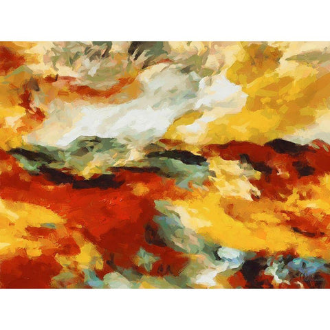Mood of Abstraction XXV Black Modern Wood Framed Art Print by Medeiros, Celito
