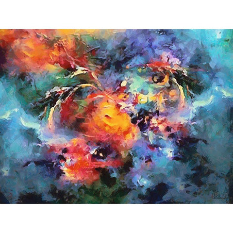 Mood of Abstraction VII Black Modern Wood Framed Art Print by Medeiros, Celito