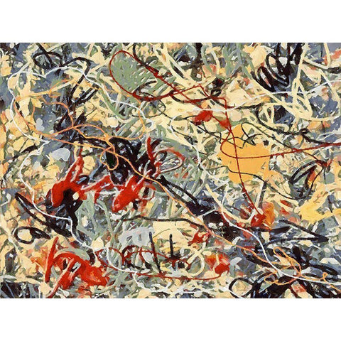 Mood of Abstraction XVII  White Modern Wood Framed Art Print by Medeiros, Celito