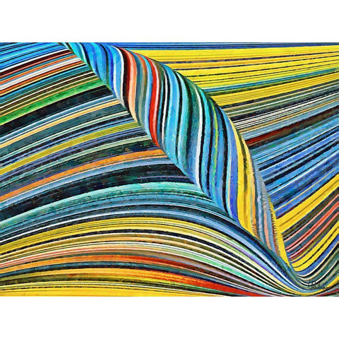 Mood of Abstraction XXI  Black Modern Wood Framed Art Print by Medeiros, Celito