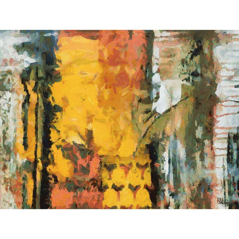 Mood of Abstraction XXIII Gold Ornate Wood Framed Art Print with Double Matting by Medeiros, Celito