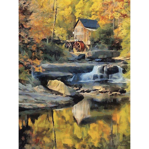 Mill Collection III Black Modern Wood Framed Art Print by Medeiros, Celito