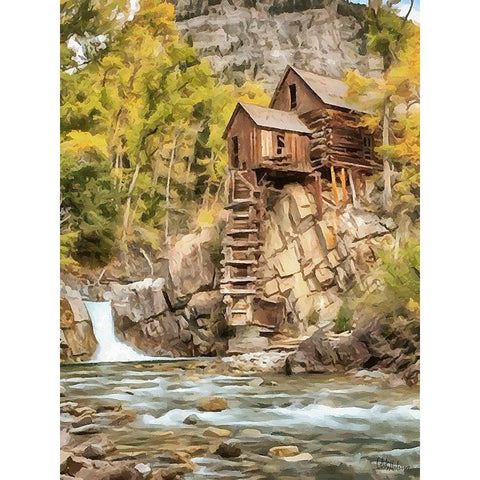 Mill Collection VIII Black Modern Wood Framed Art Print by Medeiros, Celito