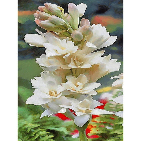 I like Flowers VI Gold Ornate Wood Framed Art Print with Double Matting by Medeiros, Celito