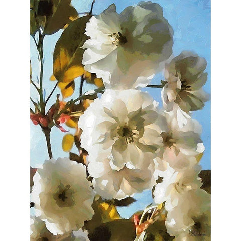 I like Flowers X White Modern Wood Framed Art Print by Medeiros, Celito
