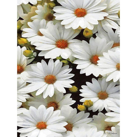 I like Flowers XI Black Modern Wood Framed Art Print by Medeiros, Celito