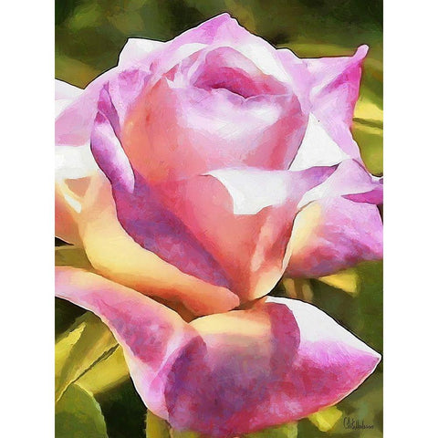 I like Flowers XXV Black Modern Wood Framed Art Print by Medeiros, Celito