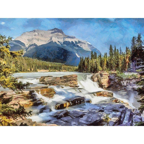 Rocky Mountains V Black Modern Wood Framed Art Print by Medeiros, Celito