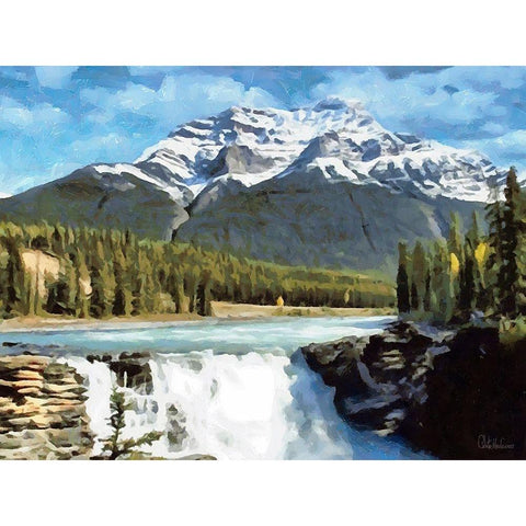 Rocky Mountains VI Black Modern Wood Framed Art Print with Double Matting by Medeiros, Celito