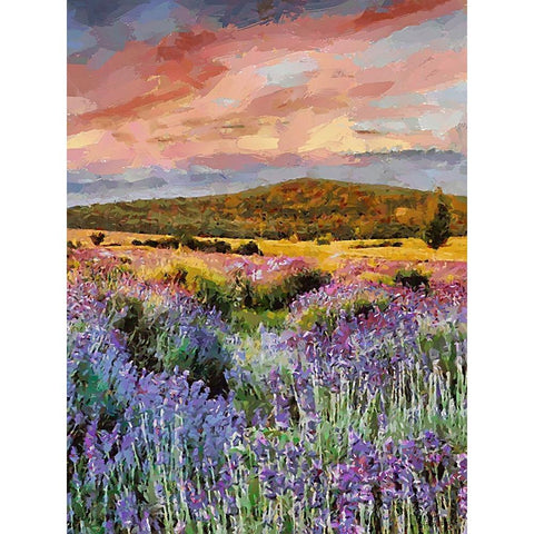Flovers in the Mountains VII Gold Ornate Wood Framed Art Print with Double Matting by Medeiros, Celito