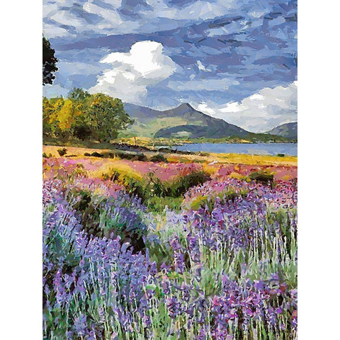 Flovers in the Mountains VIII Gold Ornate Wood Framed Art Print with Double Matting by Medeiros, Celito