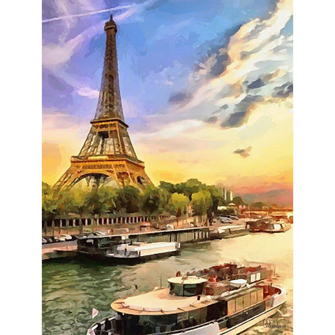 My lovely Paris Gold Ornate Wood Framed Art Print with Double Matting by Medeiros, Celito