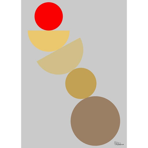 A Game with Abstract Shapes XXXVI Black Modern Wood Framed Art Print by Medeiros, Celito