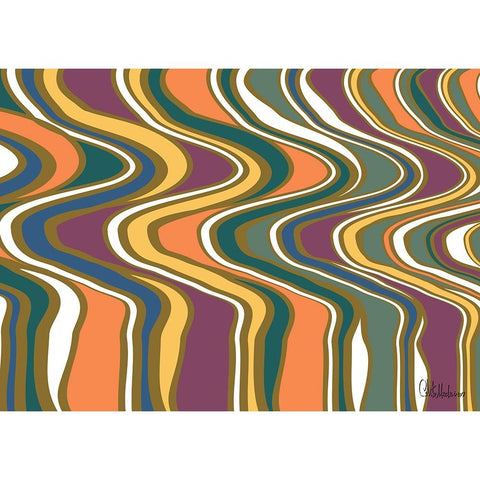A Game with Abstract Shapes XLIV Black Modern Wood Framed Art Print with Double Matting by Medeiros, Celito
