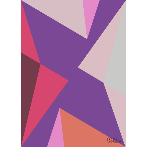 A Game with Abstract Shapes LII White Modern Wood Framed Art Print by Medeiros, Celito