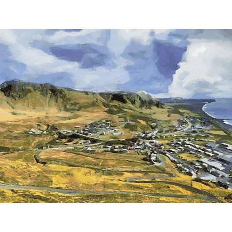 Beautiful nature in Iceland II Black Modern Wood Framed Art Print by Medeiros, Celito