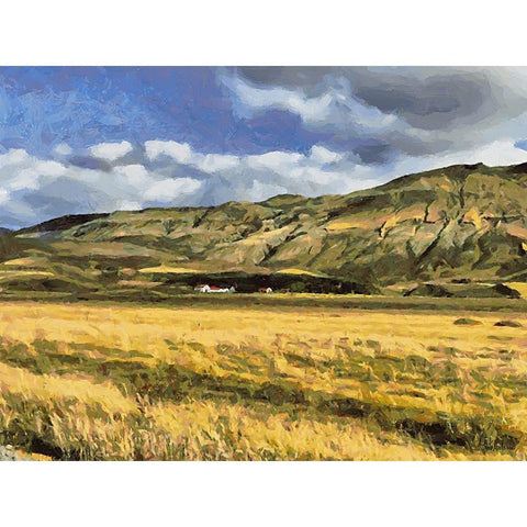 Beautiful nature in Iceland VI Gold Ornate Wood Framed Art Print with Double Matting by Medeiros, Celito