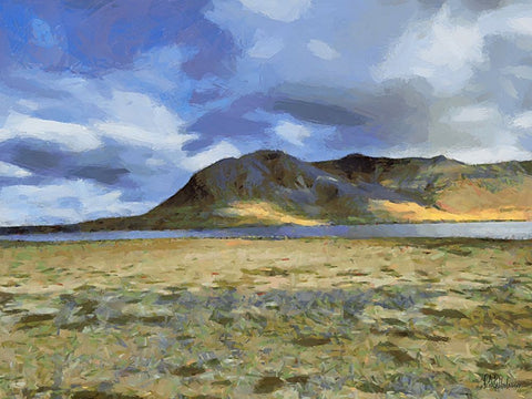 Beautiful nature in Iceland XVIII Black Ornate Wood Framed Art Print with Double Matting by Medeiros, Celito