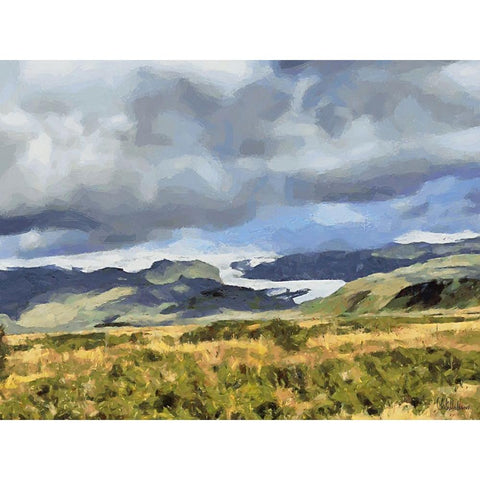 Beautiful nature in Iceland XXIII Black Modern Wood Framed Art Print with Double Matting by Medeiros, Celito