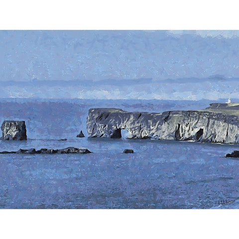 Beautiful nature in Iceland XXXII Gold Ornate Wood Framed Art Print with Double Matting by Medeiros, Celito