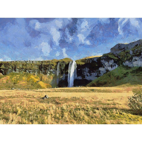 Beautiful nature in Iceland XXXIV Gold Ornate Wood Framed Art Print with Double Matting by Medeiros, Celito