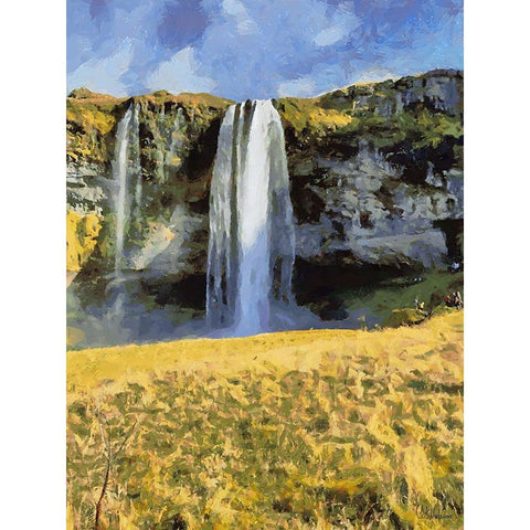 Beautiful nature in Iceland XXXVIII Black Modern Wood Framed Art Print by Medeiros, Celito