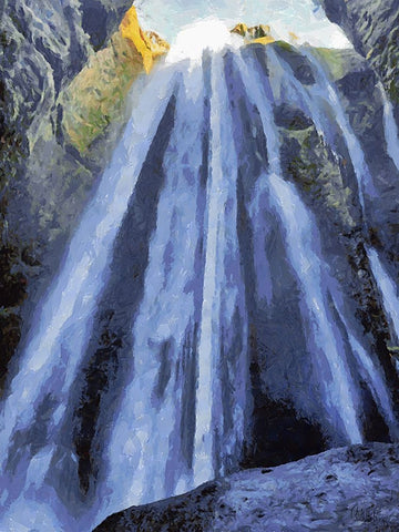 Beautiful nature in Iceland XLVI Black Ornate Wood Framed Art Print with Double Matting by Medeiros, Celito