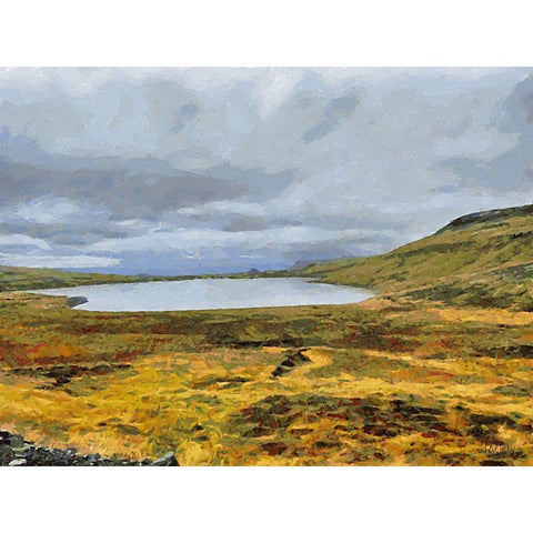 Beautiful nature in Iceland LV Black Modern Wood Framed Art Print by Medeiros, Celito