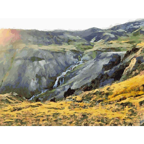 Beautiful nature in Iceland LVII Black Modern Wood Framed Art Print with Double Matting by Medeiros, Celito