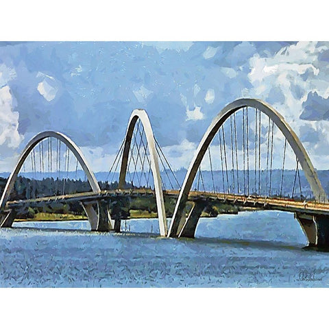 Travel Destination around the World IV White Modern Wood Framed Art Print by Medeiros, Celito