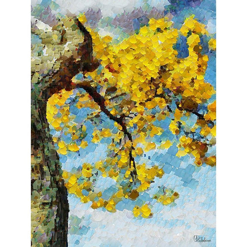 Collectio of Bloomin and Autumn Trees X White Modern Wood Framed Art Print by Medeiros, Celito