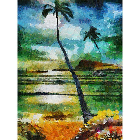 Collectio of Bloomin and Autumn Trees XXXIII White Modern Wood Framed Art Print by Medeiros, Celito