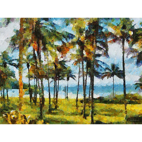 Collectio of Bloomin and Autumn Trees XXXIV Black Modern Wood Framed Art Print by Medeiros, Celito