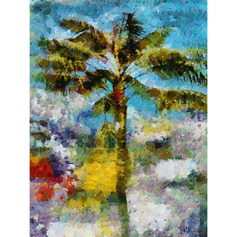 Collectio of Bloomin and Autumn Trees XXXV Black Modern Wood Framed Art Print with Double Matting by Medeiros, Celito