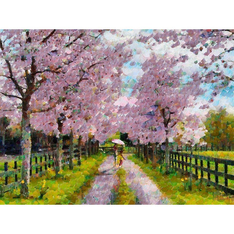 The Way in to Paradise Black Modern Wood Framed Art Print by Medeiros, Celito