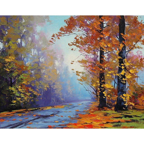 Autumn Arrival White Modern Wood Framed Art Print by Gercken, Graham