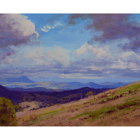 Cloud Shadows Kanimba Vallex Black Modern Wood Framed Art Print with Double Matting by Gercken, Graham