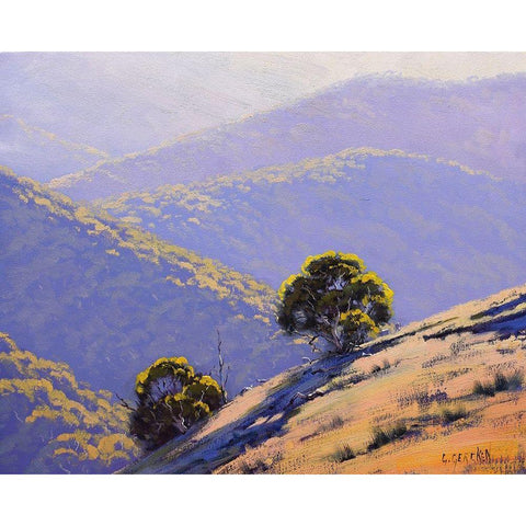 Yellow Tree White Modern Wood Framed Art Print by Gercken, Graham