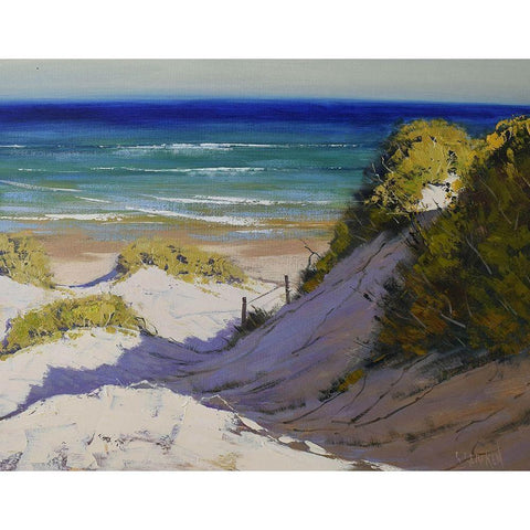 Dune Shadows Black Modern Wood Framed Art Print by Gercken, Graham