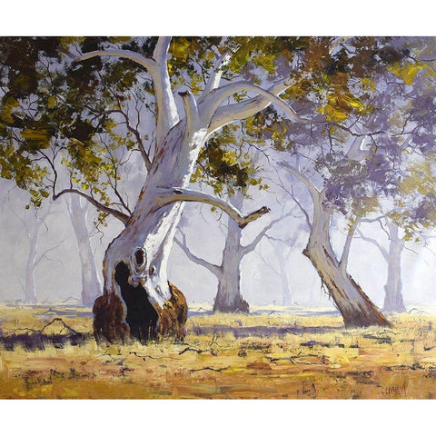 Gum Tree Black Modern Wood Framed Art Print by Gercken, Graham
