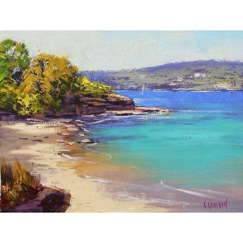 Sydney Harbour II Black Modern Wood Framed Art Print by Gercken, Graham