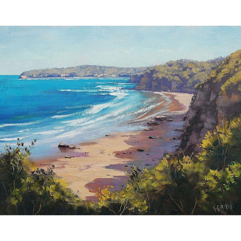 Norah Head and Australia White Modern Wood Framed Art Print by Gercken, Graham