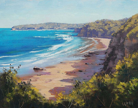 Norah Head and Australia White Modern Wood Framed Art Print with Double Matting by Gercken, Graham